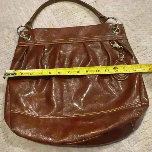 Vintage Nine West Brown Patten Purse - Picture 9 of 10